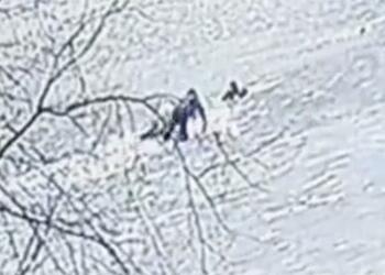 Две школьницы провалились под лед в российском городе